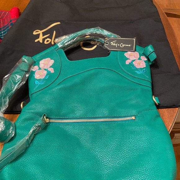 Foley + Corinna Flowerbed Creek FC Lady Tote in Green NWT - Picture 3 of 6